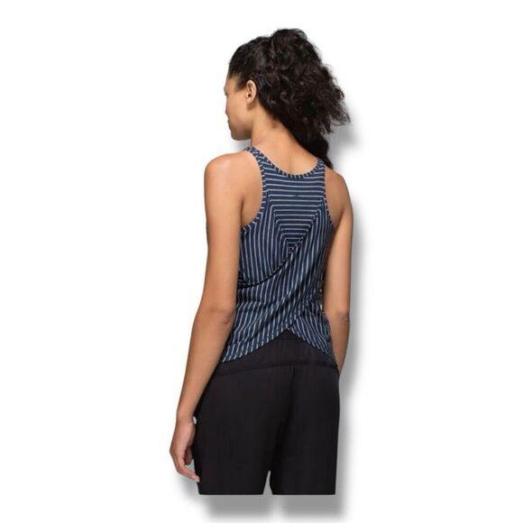 Lululemon Vita Striped Racer Tank Top Size 6 - Picture 4 of 7